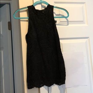 Black lace tank top